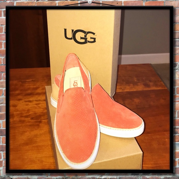 UGG Adley Perf Suede Sneaker in Paprika - Picture 2 of 8